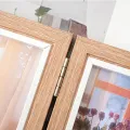 Creative Foldable Hinge Photo Frame Rectangular Double/Triple Combination Folding Frame Wooden 2/3/4/5 Linked. 