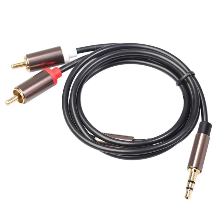【Must-Have Accessories】 3.5Mm To 2Rca Audio Cable for Amplifiers Audio Car Aux