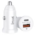 IVON CC45 20W PD 3.0 USB-C / Type-C + QC 3.0 USB Port Mini Car Charger. 
