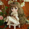 ICY DBS Blyth Doll Heavy Metal Wavy Hair White Skin Joint Body Neo 1/6 BJD Ob24 Anime Girl Toys.