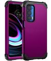 lthmy for Motorola Moto Edge 2021 Case Full-Body Cover 3 in 1 Hybrid Hard PC & Soft Silicone Heavy Duty Rugged Bumper.