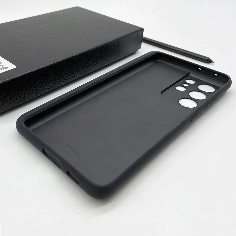 【Mascaraara】S Pen Case For Samsung Galaxy S21 Ultra Cover With SPen Holder  Silicone Cover Built-in Stylet Pen Slot Phone Shell For S21ultra