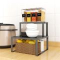 Kitchen Counter Shelves Spice Rack Pantry Bathroom Countertop Storage Kitchen Storage Rack Cabinet Shelf Organizer Stackable. 