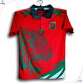 B-d Short Sleeve Collar Football Jersey for Man - Half Sleeve Polo - Bangladesh Fan Jersey. 