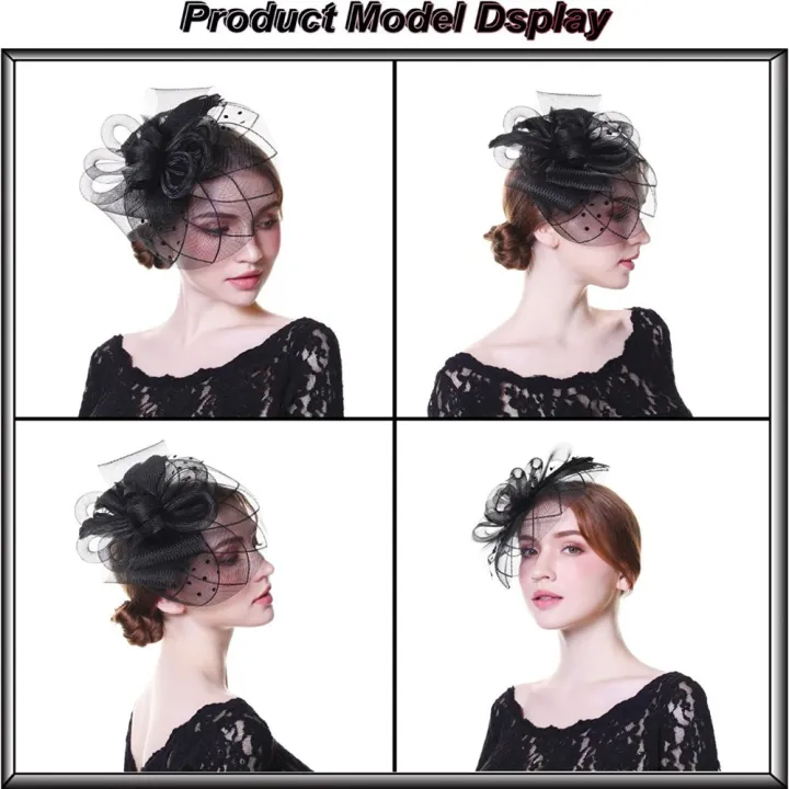 %E3%80%90Shop%20the%20Look%E3%80%91%20Mesh%20Headband%20Headwewar%20Fascinators%20Hat%20Hair%20Accessory%20Hair%20Clip%20Feathers%20Fedoras%20-%20Image%206