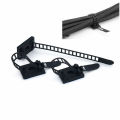 20Pcs Black Sticky Adjustable Wire Ties Cable Clips Clamp Plastic Self Adhesive Cable Ties Fix Holder Clips. 