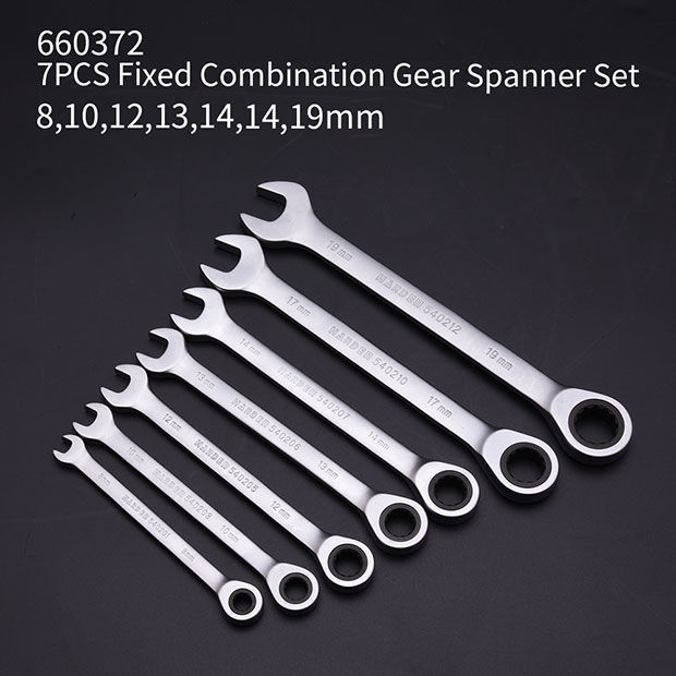 HARDEN%207Pcs%20Fixed%20Combination%20Gear%20Spanner%20Set,%20Metric%20Ratcheting%20Wrench%20Ring%20n%20Open%20End%20Ratchet%20Spanner%20Set%20540117%20-%20Image%204