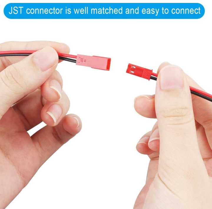 JST%20Male%20Female%202%20Pin%20Plug%20Connector%20Cable%20Wire%20Red%20for%20LED%20Lamp%20Strip%20RC%20Toys%20Battery-Pair%20-%20Image%204