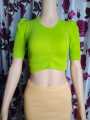 Cotton Half Body short Sleeve Crop Tops Blouse for Women now in queen health bd.