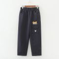 Autumn New Girls' High Waist Cat Printed Pocket Trousers. 