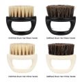 Hair Brush Bristle Ring Beard Brush Men Shaving Brush Portable Barber Beard Brushes Mustache Tools Facial Beard Cleaning. 