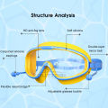 Outtobe Children's Swimming Goggles Waterproof Anti Fog Swim Glasses Professional Equipment Clear Wide Vision Adjustable Swim GlassesDiving Goggles Eyewear Adjustable Eyeglasses with Ear Plugs. 