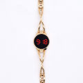 Minimalist Design Stainless Steel LED Touch Screen Women's Watch Fashionable Bracelet Strap with Designer Decoration. 
