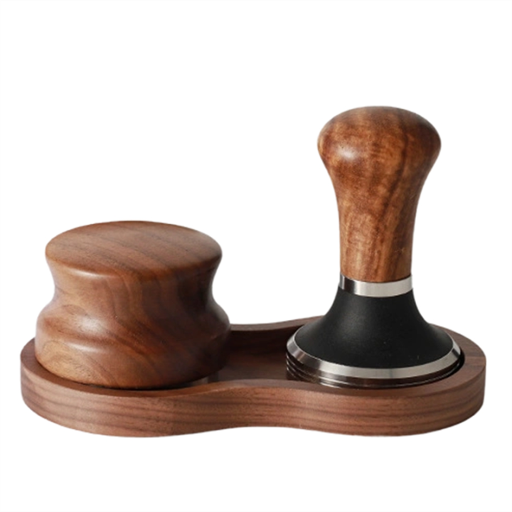 Coffee Distributor and Tamper, 51mm 53mm 58mm Professional Espresso Hand Coffee Hammer Tamping Kit with Universal Base Easy to Use B