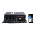 AK-370 Bluetooth-compatible Amplifier 2.0 Channel Power Amplifier DC 12V Digital Audio Amplifiers Mini HIFI Stereo USB OTG Input. 