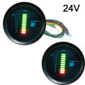 12V/24V Universal 52mm Car Motorcycle Fuel Level Meter Gauge 8 LED Light Display Tetuo. 