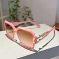 Luxury Brand Designer Oversized Square Sunglasses Women For Men 2023 Vintage Fashion Sun Glasses Trending Punk Pink Hollow Shade.