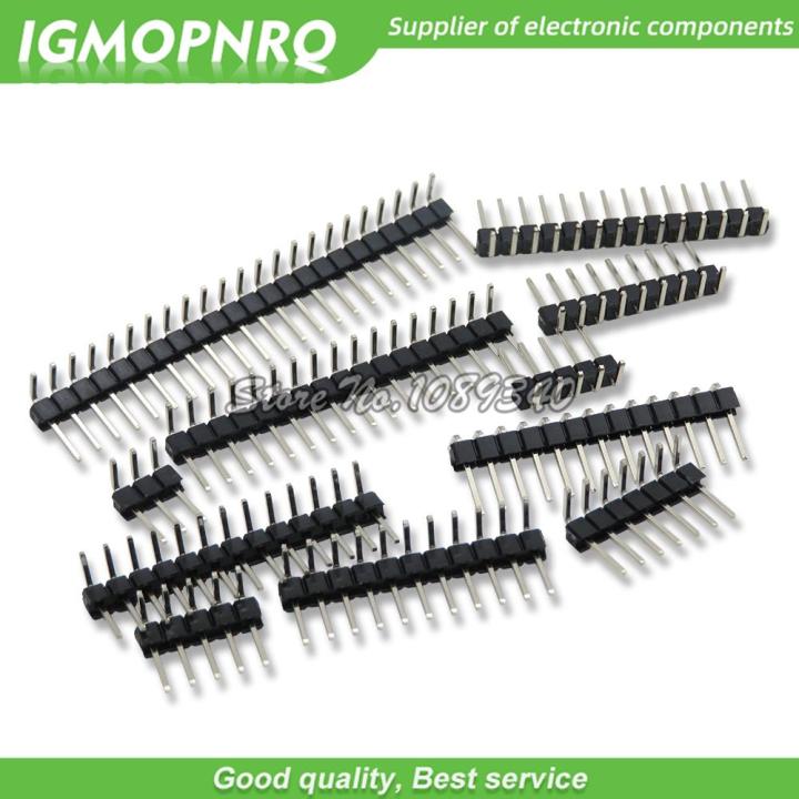 10PCS%201X/2/3/4/5/6/8/10/40%20PIN%20Single%20Row%20Right%20Angle%20MALE%20PIN%20HEADER%202.54MM%20PITCH%20Strip%20Connector%20Socket%203p/4p/6p/8p/20p/40p%20-%20Image%204