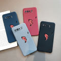(Free Tempered Glass)Biruiqu For ASUS ROG Phone 3 Shockproof Anti Slip Soft TPU Sandstone Matte Back Case Cover.