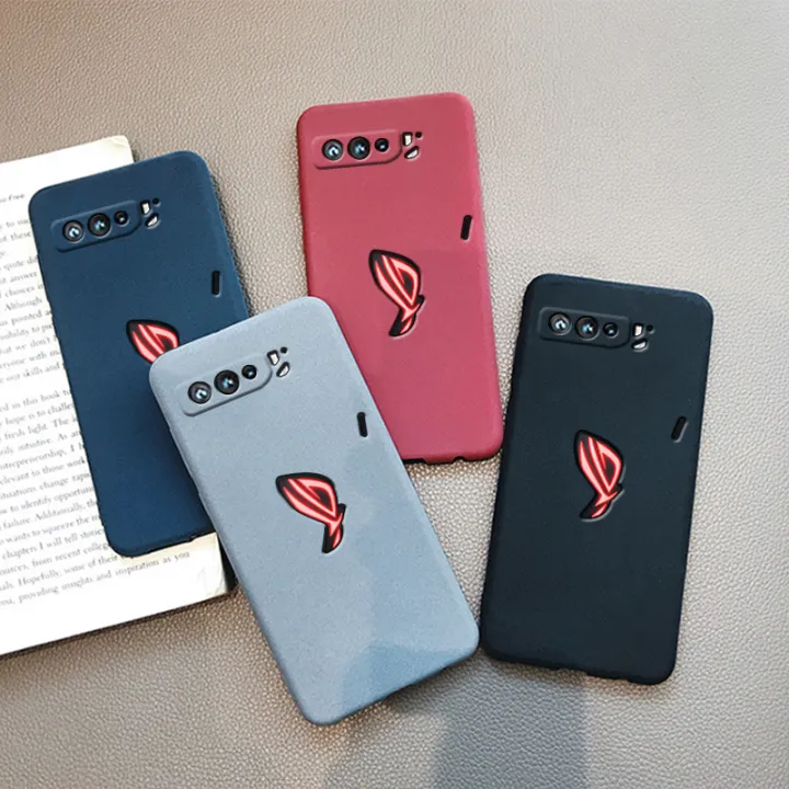 (Free%20Tempered%20Glass)Biruiqu%20For%20ASUS%20ROG%20Phone%203%20Shockproof%20Anti%20Slip%20Soft%20TPU%20Sandstone%20Matte%20Back%20Case%20Cover%20-%20Image%206