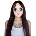 Big Eyes Loli Latex Mask Anime Cosplay Kigurumi Full Face Mask Cartoon Character Lolita. 