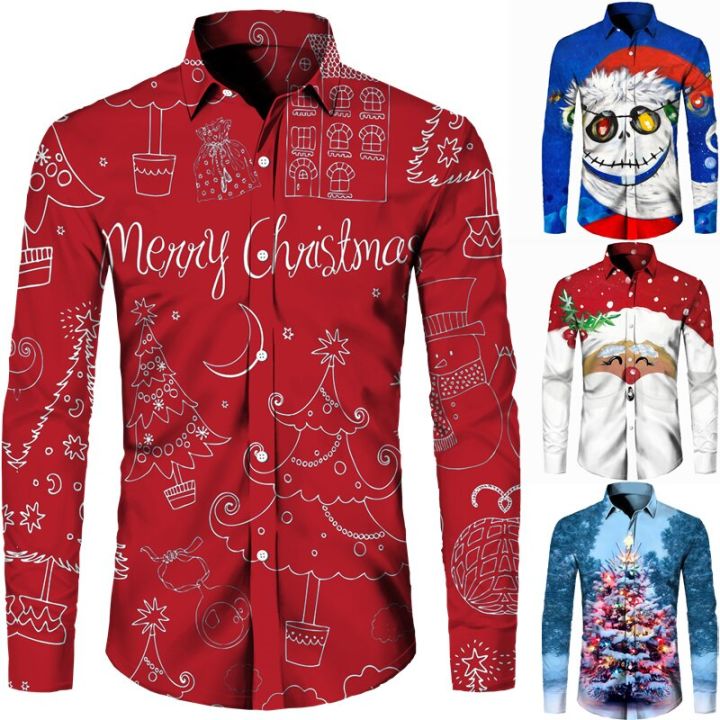 Christmas%20Theme%203D%20Printed%20Men's%20Button%20Shirts%20Fashion%20Long%20Sleeve%20Blouse%20Holiday%20Party%20Tops%20New%20Year%20Couple%20Streetwear%20Clothing%20-%20Image%203