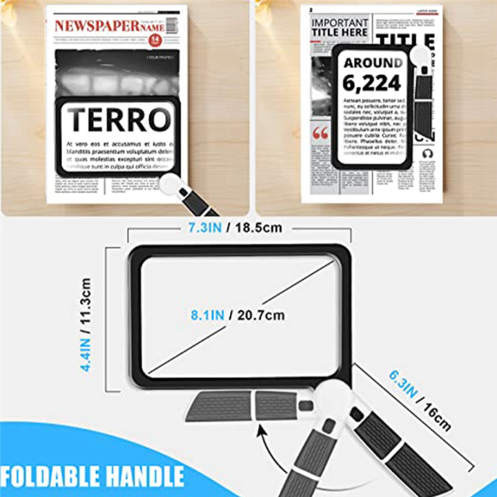 Full-Page%205X%20Magnifying%20Glass%20Rectangular%20Handhold%20Magnifier%20for%20Reading,%20with%2048%20LED%20Lights%20-%20Image%207