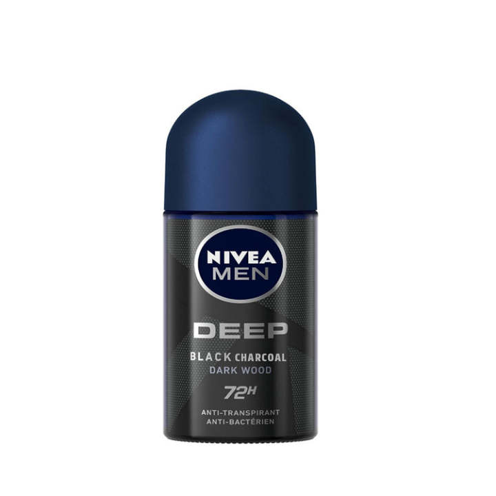 Nivea Men Deep Black Charcoal Darkwood Roll-On (25ml)