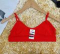 Imported Stretch Cotton Slim Strap Comfortable Tube Bra for Women - One Piece.