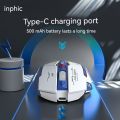 Mecha Edition Wireless Mouse Silent Rechargeable Mouse Type-C LED Light Mouse For Computer PC Laptop Office Gaming.