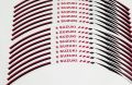 SUZUKY Motor Sports wheel ring decals Reflective sticker rim stripes for Motorcycle. 
