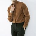 Leisure Buttoned Lapel Shirts Men Business Formal Casual Striped Printed Shirt Autumn Long Sleeve Men's Clothing Tops Streetwear.