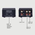 LYNEPAUAIO Audio Switcher RCA 2 in 1 Out / 1 in 2 Out A/B Switch - 1#.