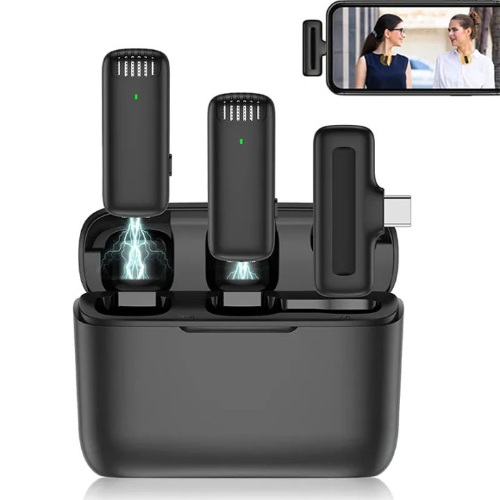 DK11%20Wireless%20Microphone%20Same%20as%20Hollyland%20Lark%20M2.%20Interview,%20Live%20Broadcast,%20Audio%20Video%20Recording%20Clip%20on%20Collar%20Microphone.%20Noise%20Reduction%20Lavalier%20Lapel%20Mini%20Microphone%20-%20Image%206
