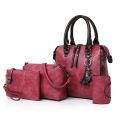6PCS/SET Women Handbags Shoulder Crossbody Bag Purse Wallet Women Envelope Messenger Bags Female Composite Bag Fashion.