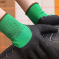 1 Pair Working Gloves Rubber Coated Anti-Slip Waterproof Wear-Resistant Gloves.