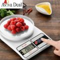 Diximo Digital Kitchen Weighing Scale 0.1 gm to 10 kg Portable Weighting Machine for Home Electronic Food Weight Machine LCD Black Display Measuring Cooking Vegetable Fruit Multipurpose food weighing machine weight machine for kitchen (White). 