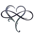 Metal Wall Decoration Unique Design-Wall Art Room Decoration Eternal Love Infinite Heart Iron Art Decor Interior Decor-S.