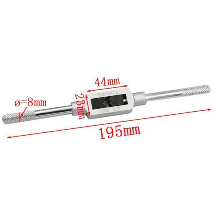 8pcs%20Thread%20Metric%20Machine%20Hand%20Screw%20Thread%20Plug%20Taps%20Set%20M10%20M12%20with%201pcs%20Adjustable%20Tap%20Wrench%201/16-1/2''%20-%20Image%202