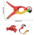 8Pcs Beach Towel Clips for Sun Loungers, Parrot Bird Towel Clips Large Windproof Clothes Hanging Peg Quilt Clamp Holder.
