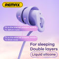Remax New Wired Earphone Noise Cancelling In-Ear Type C 3.5mm Soft Sleep Earphone For iPhone Max Xiaomi Huawei with Micphone. 