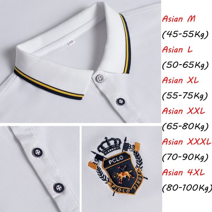 Korean%20Fashion%20Men's%20Polo%20T-shirt%20Long%20Sleeves%20Embroidered%20Logo%20Polo%20Shirt%20Lapel%20Breathable%20Top%20Streetwear%20Loose%20Ropa%20Hombres%20-%20Image%204