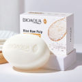 BIOAQUA White Rice Raw Pulp Facial Soap Face Wash Foam Facial Cleanser Moisturizing Oil Control Body Bathing Handmade Soap.