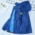 New autumn children Waterproof Windbreaker boys detachable outdoor windbreaker plush jacket coat winter thicken hooded clothes. 