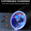Electric Salt and Pepper Grinder Set Battery Operated Automatic Salt and Pepper Shakers Adjustable Coarseness LED Light Easy Install. 