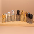 3ml/6ml/12ml Roll On Glass Bottle Colorful Essential Oil Container Gold Luxury Empty Refillable Mini Roller Perfume Bottle.