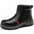 【selevn roind】 Leather Shoes Work Boots Safety Steel Toe Shoes Plush Warm Winter Boots Anti-smash Anti-puncture Safety Shoes Men Ankle Boots. 