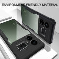 For Realme GT5 5G Case Transparent Protector with Soft Frame and Hard Armor Shell for Realme GT 5 Back Cover. 