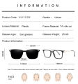 SZTZX Classic Magnet Clip on Reading Glasses Men Polarized Sunglasses With Anti-Blue Light Myopic Hyperopia Prescription Glasses. 
