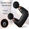 Double Head Massage Gun Beauty Health Mini Fascia Gun For Body Neck Shoulder Leg Deep Tissue Muscle Sport Relaxation Pain Relief. 